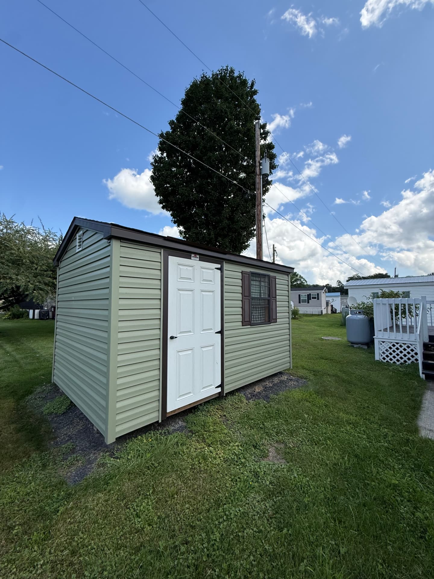 Storage shed on the lot at 15 Kevin
